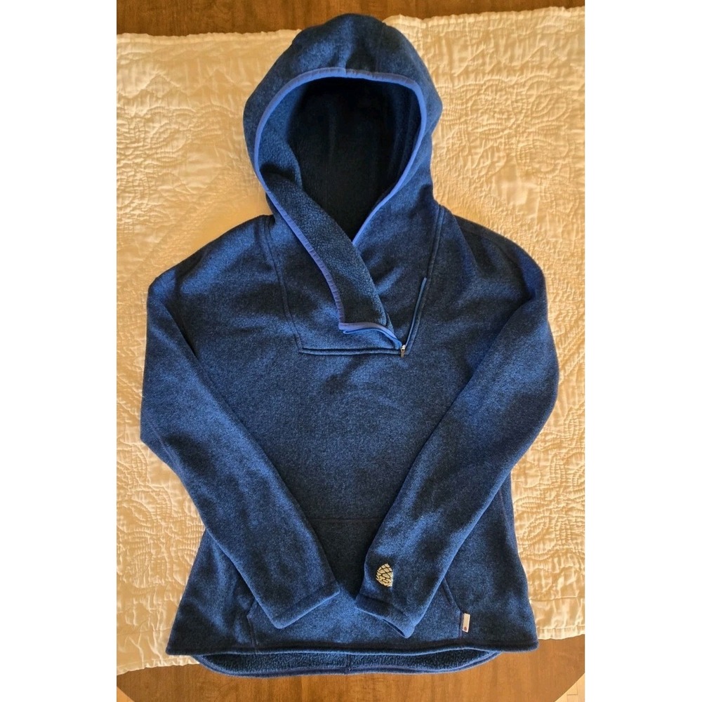 STIO Sweetwater 1/4 Zip Pullover Women's L XL Fleece Hoodie Blue Bargain